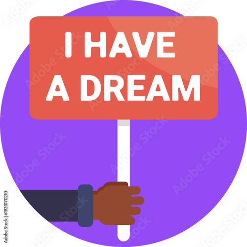 A symbol of hope and equality, representing Martin Luther King Jr.’s famous speech calling for racial justice and unity.