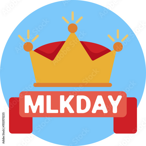 The crown represents Martin Luther King Jr.’s role as a powerful leader and a lasting symbol of justice and equality.