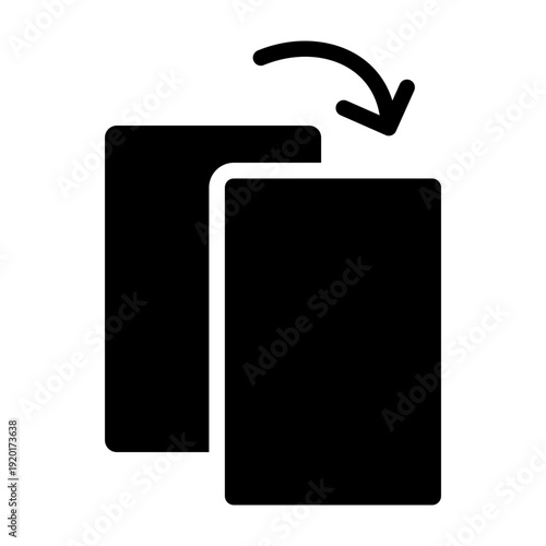 Duplicate Vector Glyph Icon Design