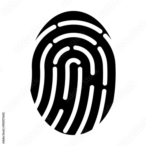 Finger Print Vector Glyph Icon Design