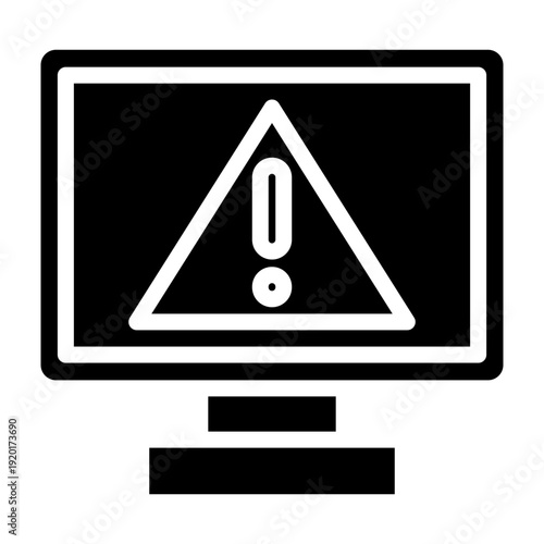 Malware Vector Glyph Icon Design