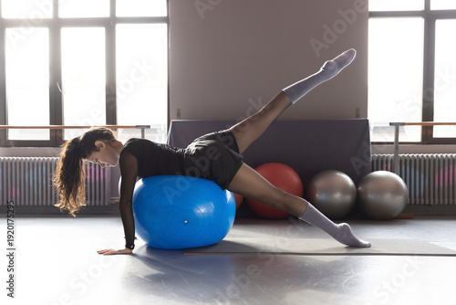 Ballerina on training