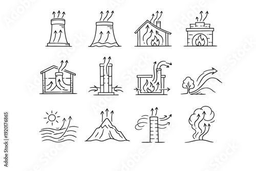 Arc rethink erase generation image icon revision line correction faint simple vector