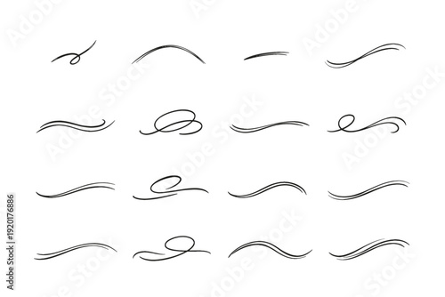 Sketch curve trace movement outline generation unhurried vector image icon simple dash