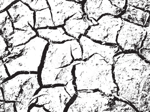 Cracked and dry ground illustrating the effects of severe drought on earth