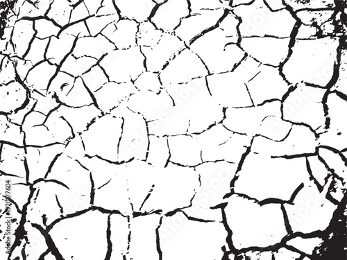Cracked and weathered surface resembling dry, parched earth or aged plaster