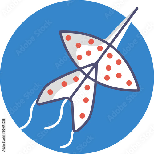 Chula & Pakpao Kite Symbol – Represents the traditional Thai competitive kites (Chula and Pakpao) used in historical kite battles.