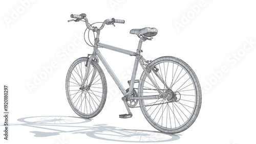 bicycle isolated on white background