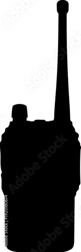 A minimalist silhouette illustration of a person holding a guitar