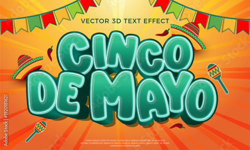 Vibrant Cinco de Mayo 3D Illustration