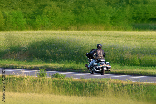 Wallpaper Mural Active person enjoying a motorcycle trip outdoors Torontodigital.ca