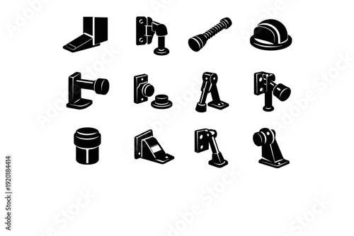 Door facility image item stop business lobby vector office solution simple generation