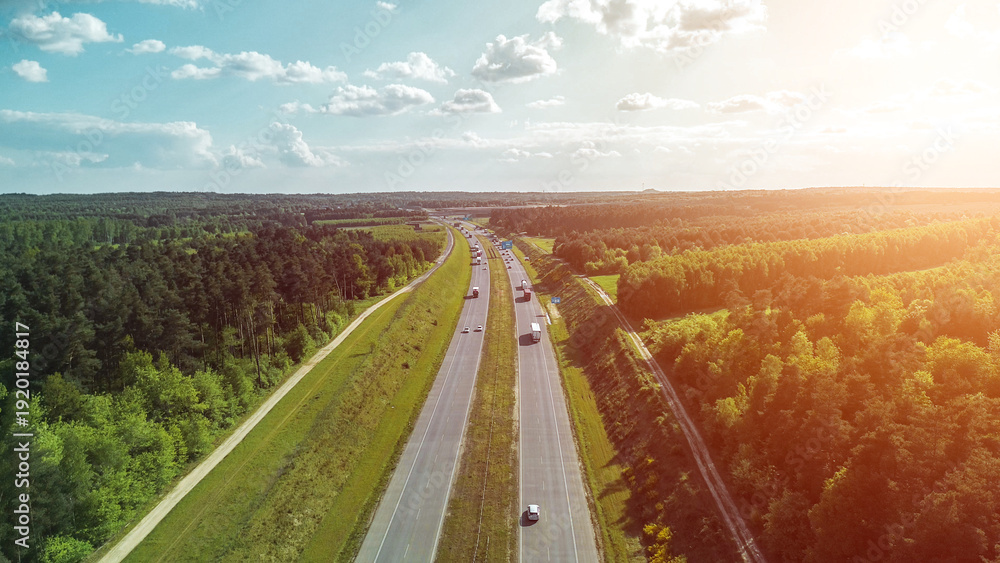 custom made wallpaper toronto digitalTop down view of nature and highway