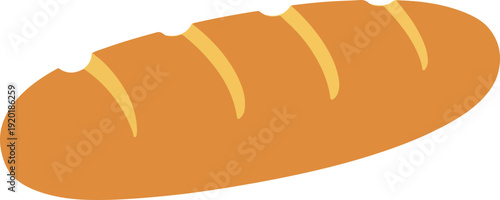Bread Loaf Vector Bakery Food Wheat Product Illustration