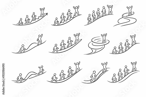 Path image icon growth vector generation contour improvement adaptive simple progress movement