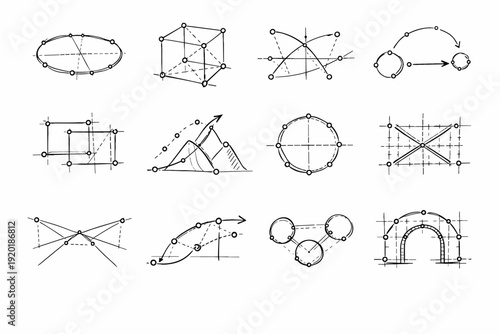 Pattern markers generation structure layout simple image marks guiding guide icon intuitive