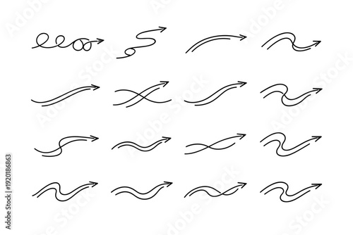 Icon wandering transit sketch curve loose calm path icons gentle vector navigation