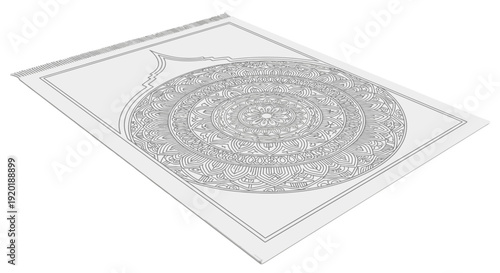 Detailed Technical Drawing of Circular Mechanism.