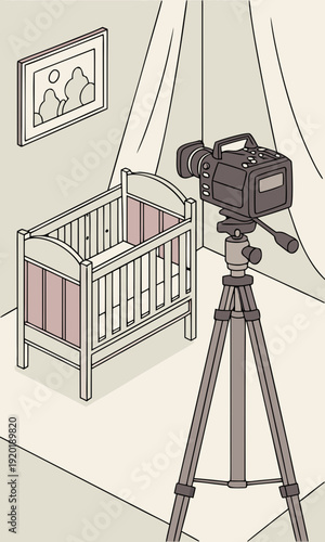 Filming a Baby Crib Behind the Scenes.