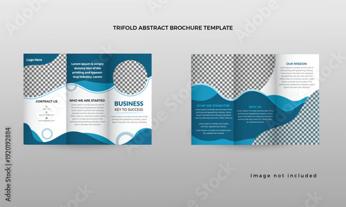 Trifold abstract brochure template