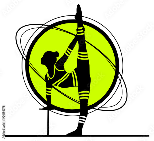 gymnast art