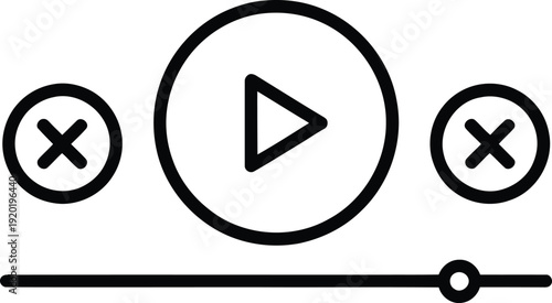 Video Player Controls Icons