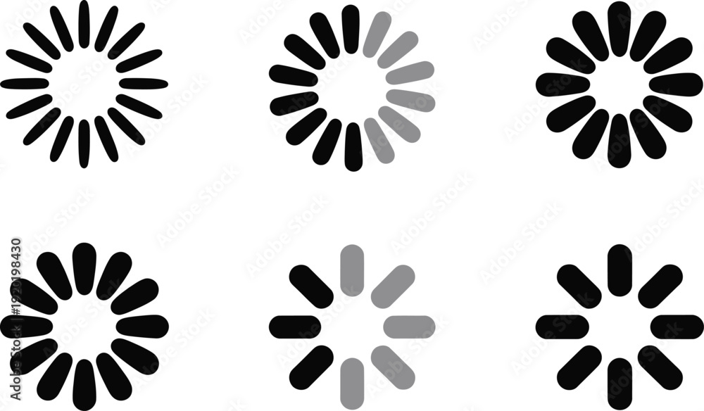 Obraz premium Loading Animation Icons