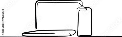 Minimalist Smartphone and Tablet Illustration