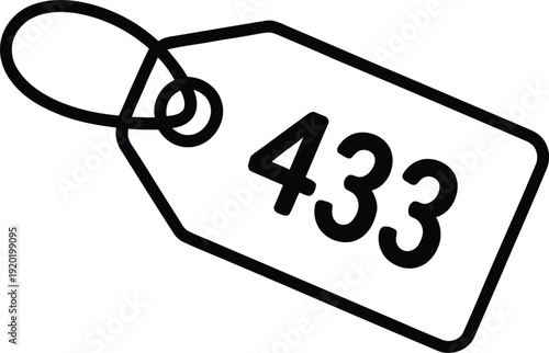 Price Tag Number 433