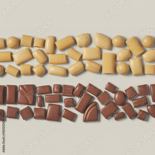 Wallpaper Mural Creative Deconstructed Chocolate Chip Cookie Art Exploding Biscuit Pieces and Crumbs Gourmet Bakery Food Photography Art Torontodigital.ca