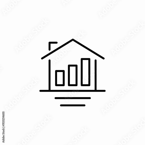home property value icon sign vector