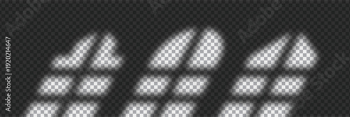 Abstract Window Light Shadow Overlay on Transparent Background – Realistic Sunlight Rays Pattern PNG
