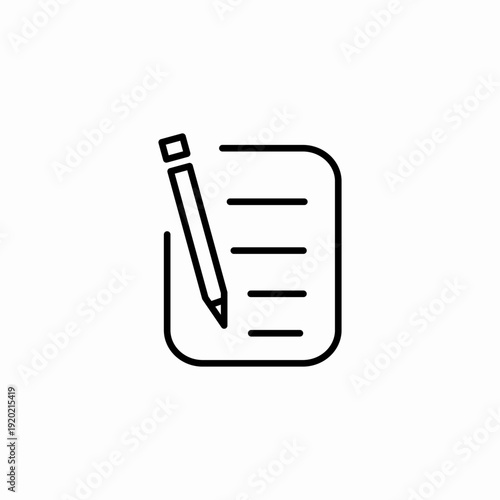 writing document pencil icon sign vector