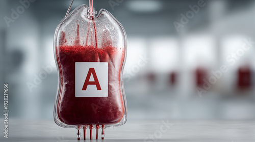 Blood Bag with Label: A med...