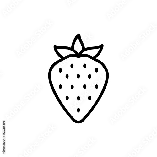 A delicious strawberry ice cream dessert with chocolate and fresh ripe fruit is featured in this red heart vector illustration, perfect for a sweet Valentine's Day art piece isolated on white