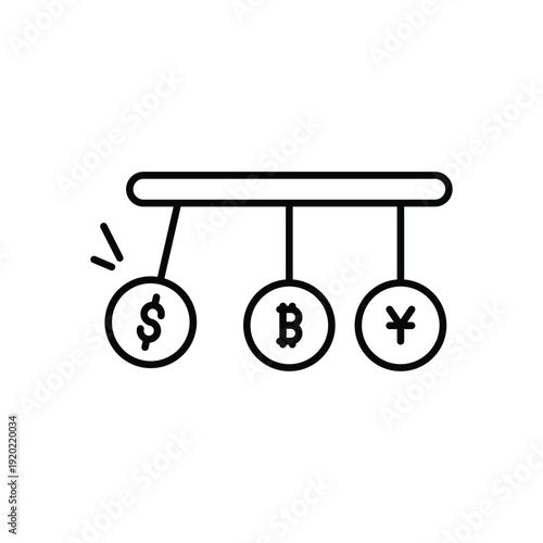 Forex Market vector icon