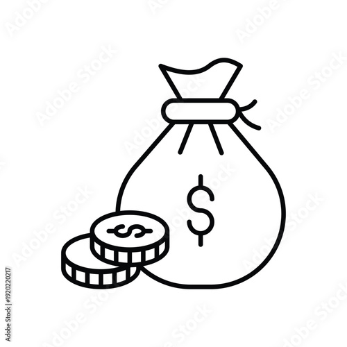 Money Bag vector icon