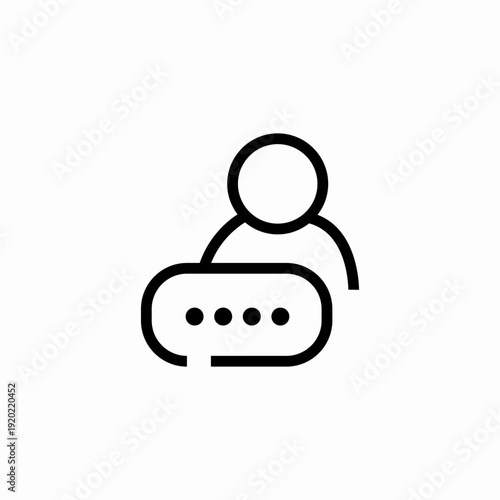 user chat message icon sign vector