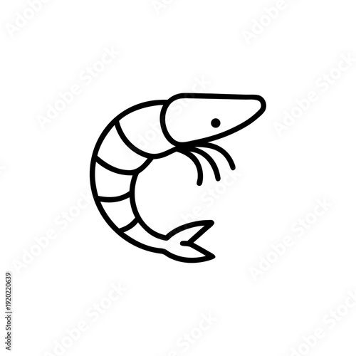 Vector illustration of a cartoon fish and sea life icon featuring a stylized seafood design for nature art and logo symbols