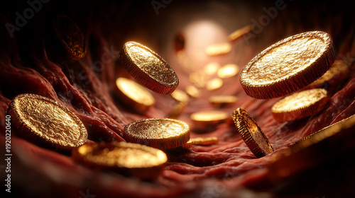 Golden Coins Flowing: Illus...