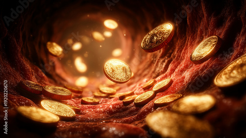 Golden Passage: Abstract co...