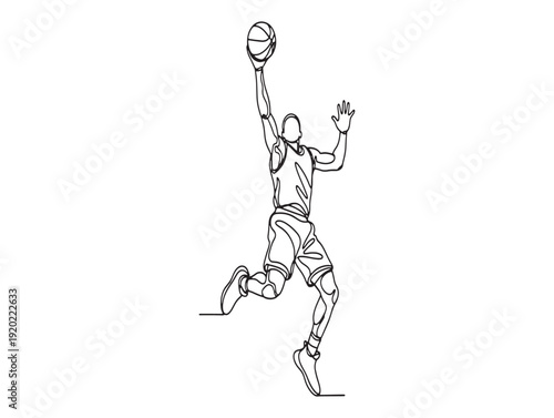 Volleyball player in mid air spiking a ball with dynamic movement and athleticism