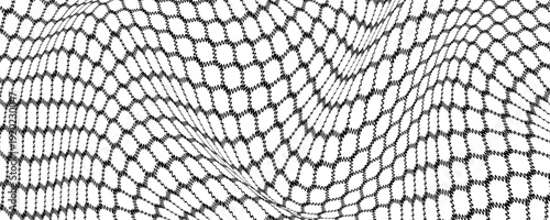 Mosquito wire window mesh seamless pattern in PVC. Protecting doorways from flies and other flying insects. Vector background.