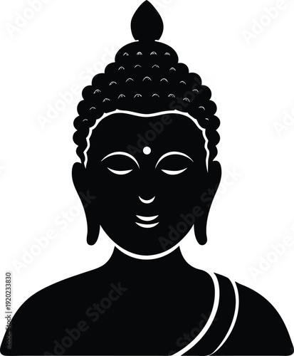 Buddha Icon Serenity Meditation Symbol Spiritual Design