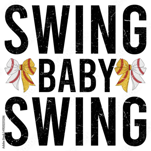 Swing Baby Swing Mom Of Both T-shirt Design
