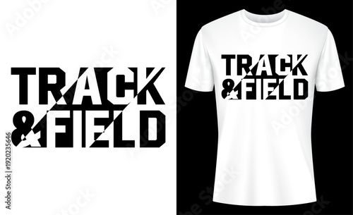 Track And Field Track Team T-shirt Design