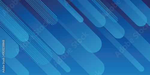 Abstract background with modern overlapping circle pattern design. Minimalist and futuristic design with dynamic striped decoration and trendy colors.