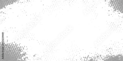 An abstract grunge halftone background featuring a textured pattern of black ink splashes and wet rain drops on a dirty glass wall with liquid bubbles and dust