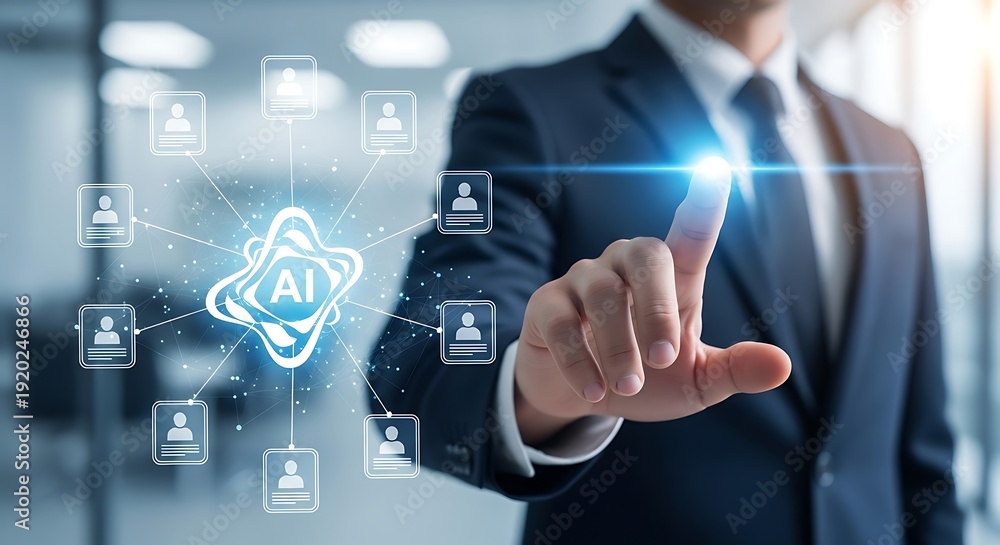 Fototapeta premium Enterprise AI Recruitment Solution