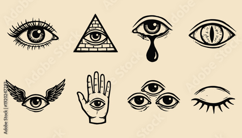 Mystical Eye Symbols Collection